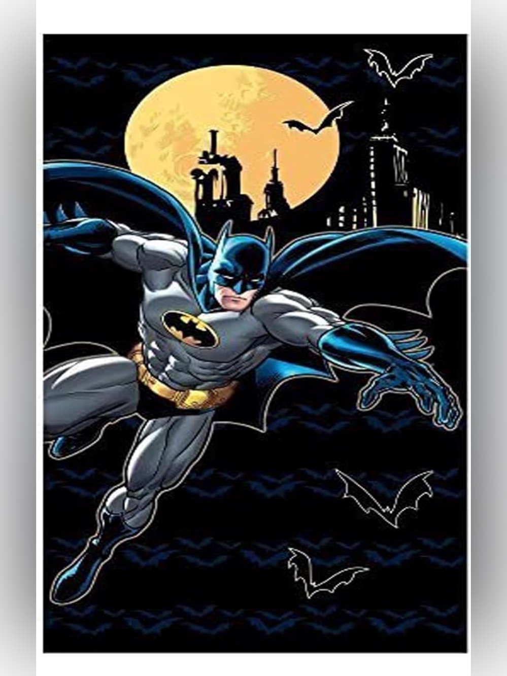 BATMAN 2 piece Bath Towel and Wash Cloth Set